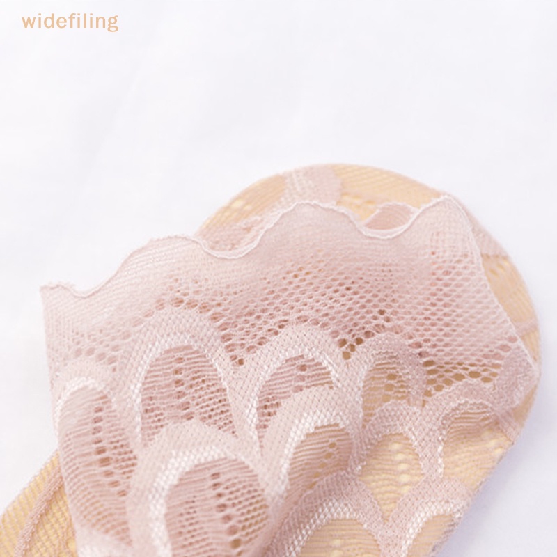 1 Đôi Tất Lưới Ren Hoa Chống Trượt Thoáng Khí Cho Nữ