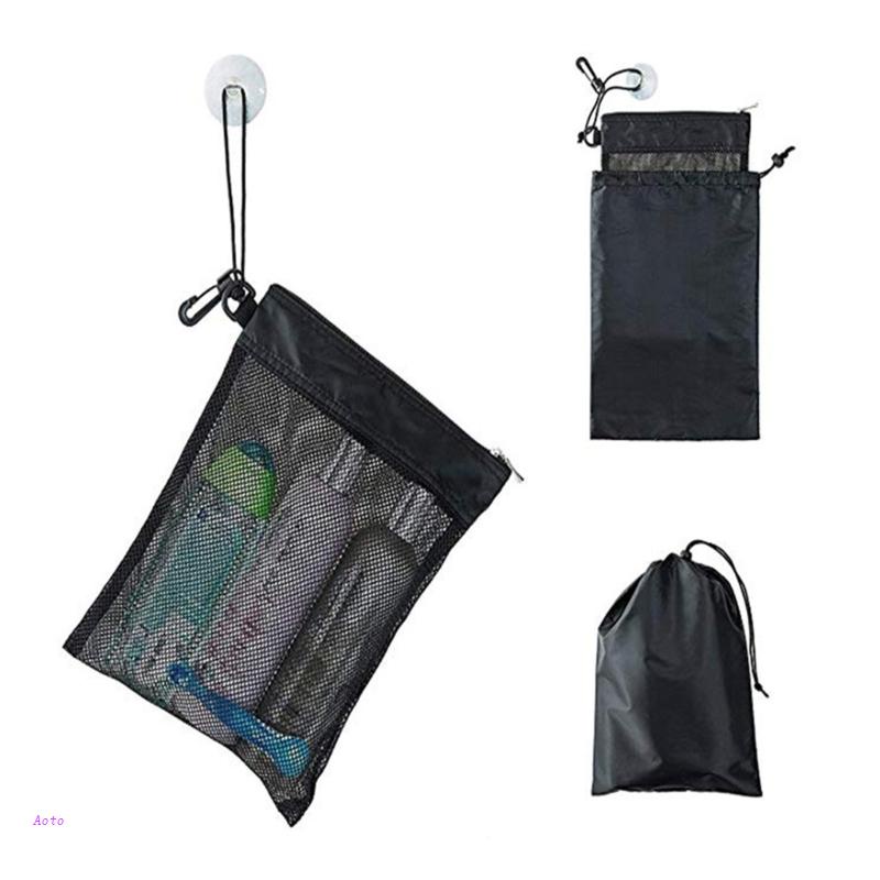 Aoto Túi Lưới Nylon Dây Rút Đa Chức Năng Dùng Khi Đi Du Lịch Ngoài Trời