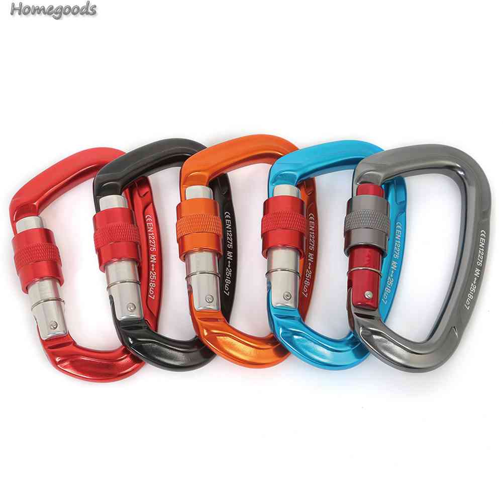 Móc Khóa Carabiner Bằng Nhôm An Toàn Cho Cắm Trại / Leo Núi