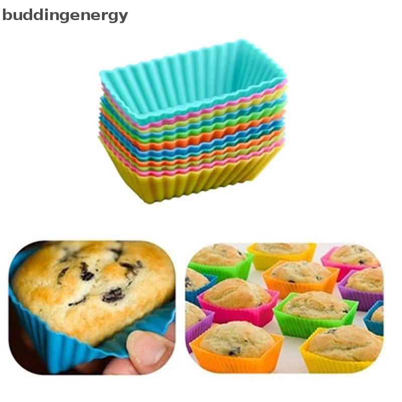 Set 12 Cốc Làm Bánh Muffin Bằng Silicone Tái Sử Dụng Tiện Lợi