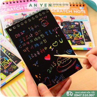 Sổ tay ma thuật Scratch Note nhiều sắc màu