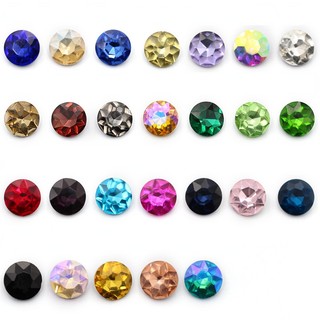 Đá Pha Lê Tròn 12mm 14mm Chất Lượng Cao Đính Trang Sức Nail Quần Áo Phụ Kiện DIY Thời Trang
