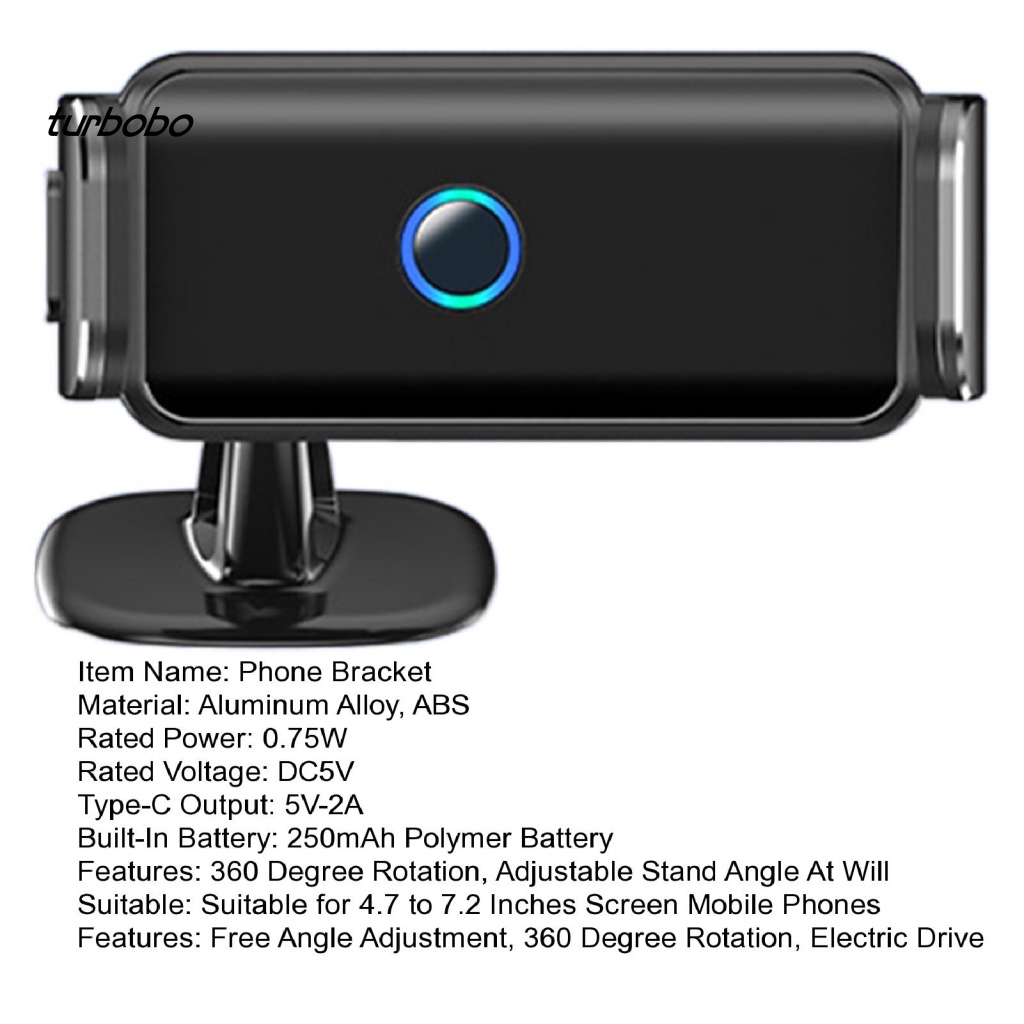 1 Bộ Giá Đỡ Điện Thoại DC5V Thông Minh Tự Động Khóa Trên Xe Hơi