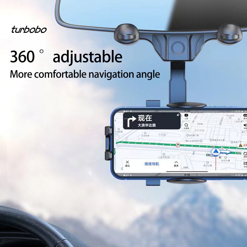 Giá Đỡ Điện Thoại Đa Năng Gắn Kính Chiếu Hậu Xe Hơi Tiện Lợi