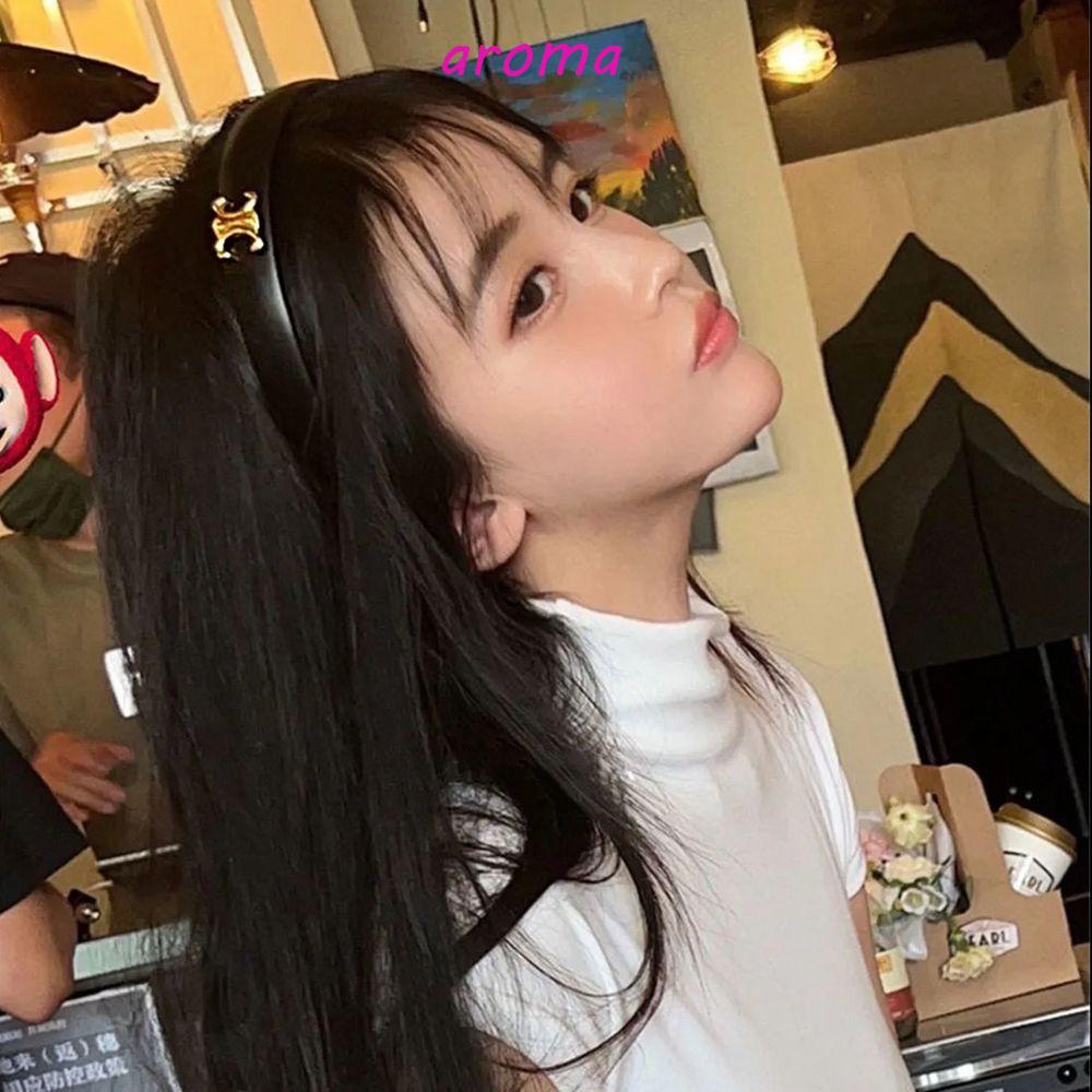 Băng Đô Da Tinh Tế Thời Trang Mùa Hè Cho Bé Rửa Mặt|Kẹp Tóc Phong Cách Hàn Quốc Xinh Xắn Cho Nữ