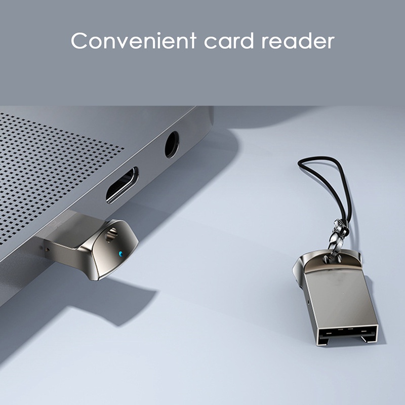 1 Đầu Đọc Thẻ Nhớ Cổng USB Có Đèn LED Báo Hiệu Cho Máy Tính / Xe Hơi