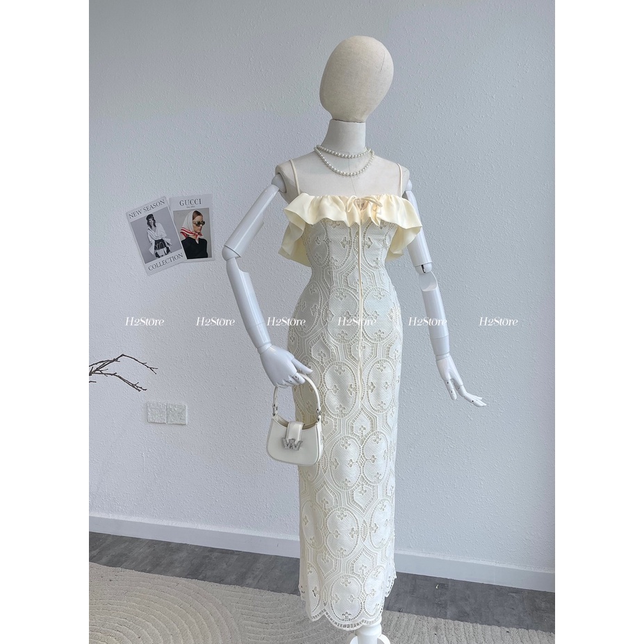 ĐẦM REN 2 DÂY   -  J04442