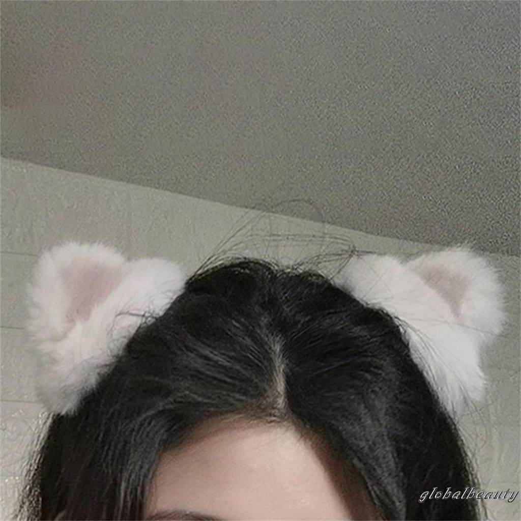 Kẹp Tóc Tai Thỏ Phối Lông Dễ Thương Dành Cho Nữ