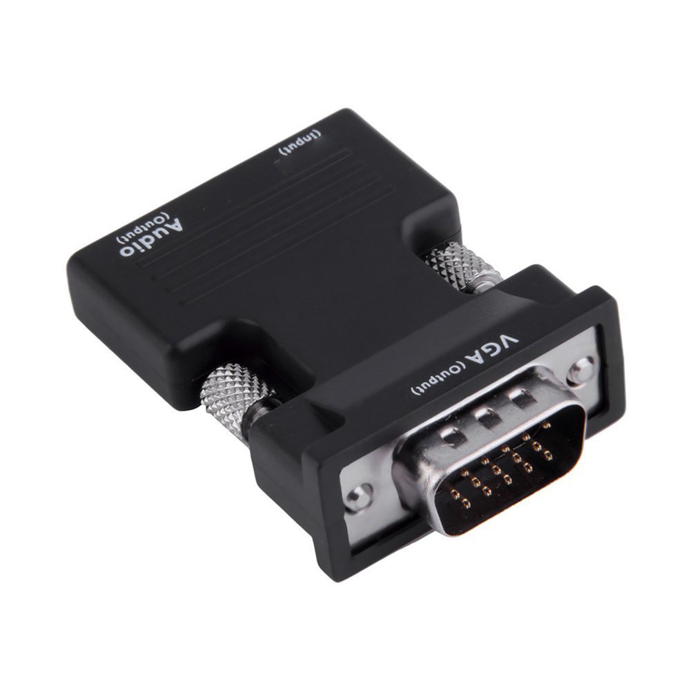 Hdmi-Compatible Female To Vga Male Converter+Audio Adapter Support Output Quick Installation Simple Operation Ultra-Small [Q/4]