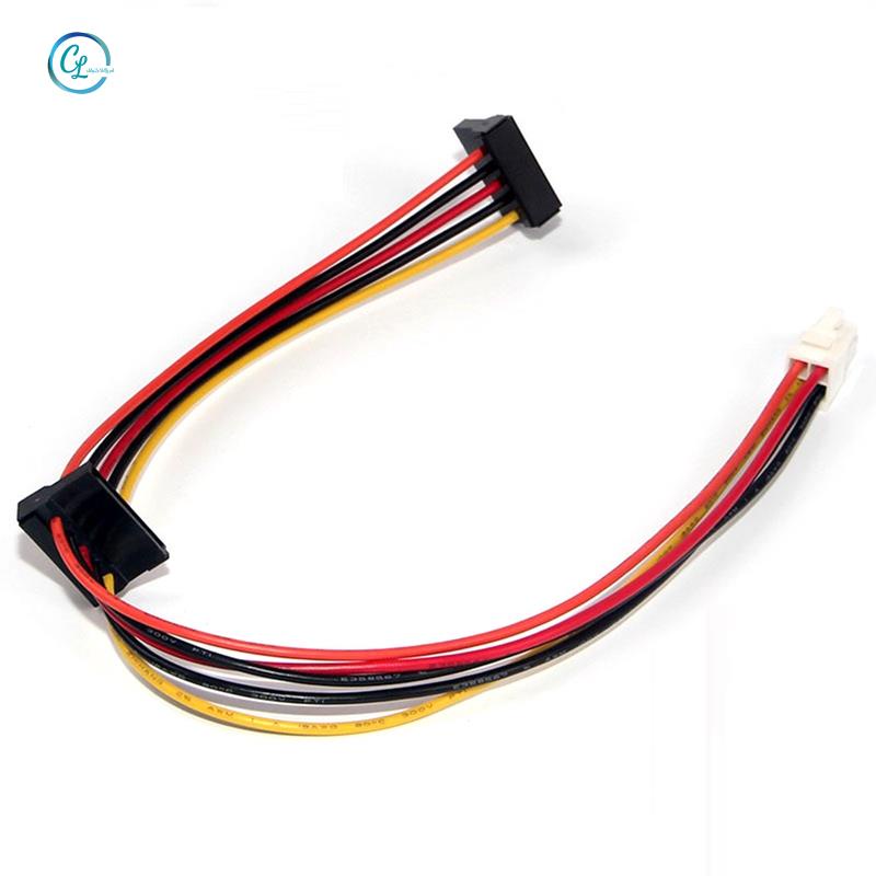 Bo mạch chủ ATX Cáp nguồn Bộ chuyển đổi ổ cứng ATA SATA nối tiếp 4Pin đến 2 cổng cho Lenovo IPC &amp; Bộ điều khiển thuế 18AWG
