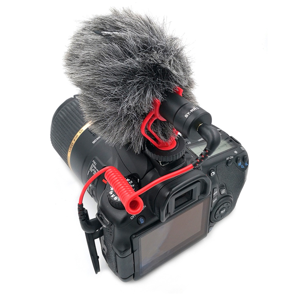 Dây Cáp Micro TRS Sang TRS 3.5mm Màu Đỏ Cho RODE SC7 BOYA By VIDEOMIC GO