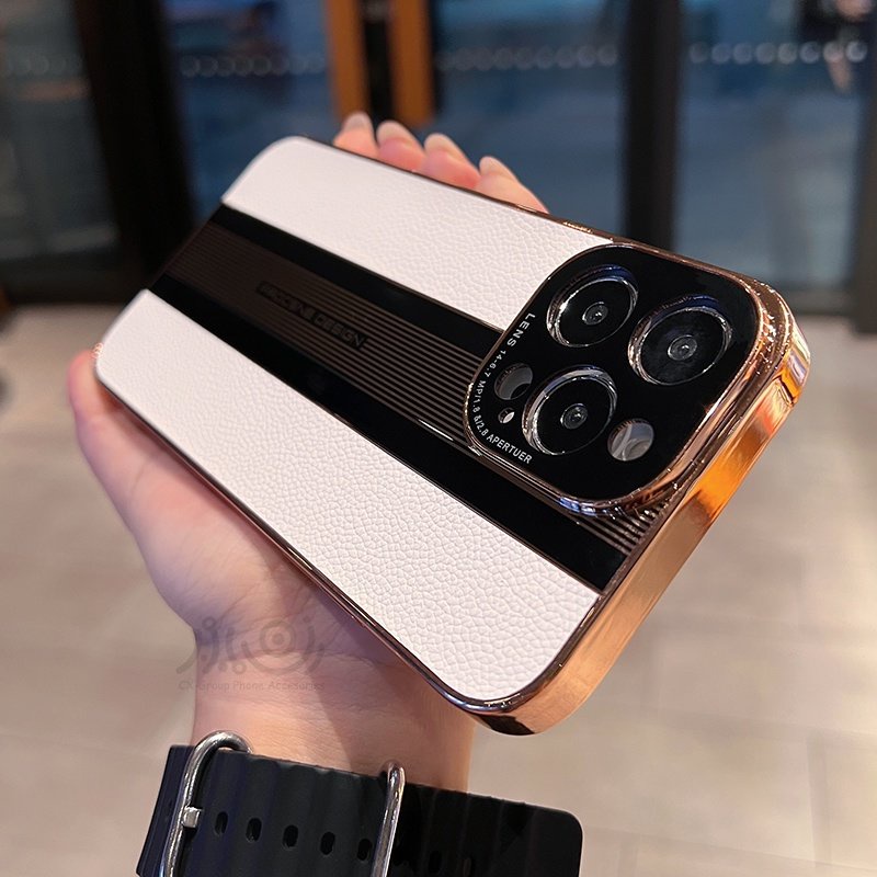 Ốp Điện Thoại Cho iPhone 14 13 Pro Max 14pro 13pro Da Phong Cách Doanh Nhân Sang Trọng 8 Màu Tùy Chọn