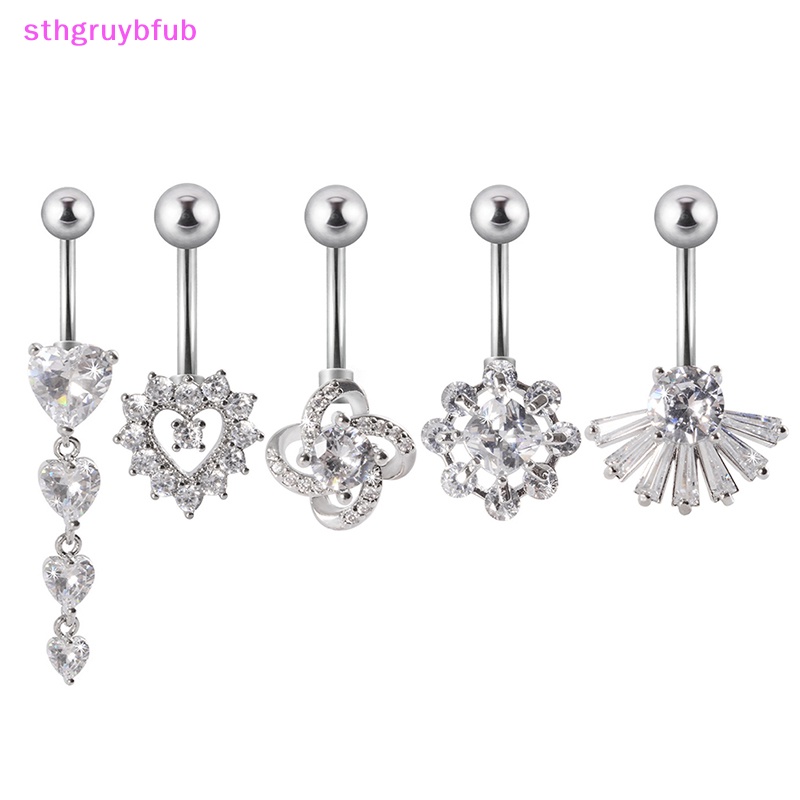 Khuyên RốN HìNh BướM ĐíNh Đá BằNg ThéP Không Gỉ