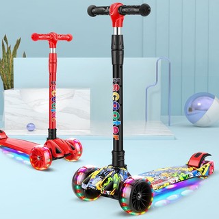 Xe trượt Scooter có bánh phát sáng cho bé từ 3 - 12 tuổi chịu Tải chất lượng cao