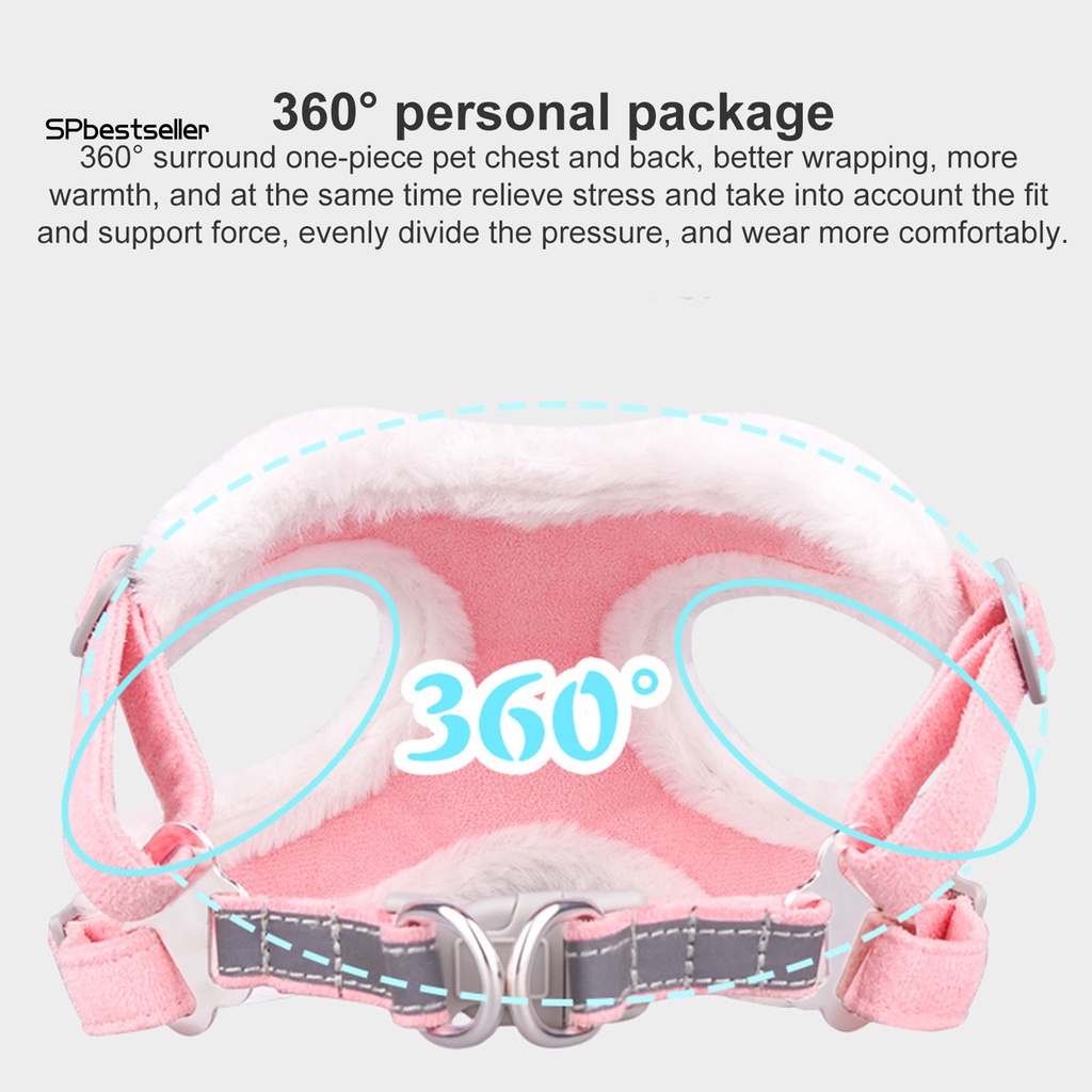 Bộ 2 Dây Dắt Thú Cưng Đi Dạo Chống Thoáng Khí Tiện Dụng