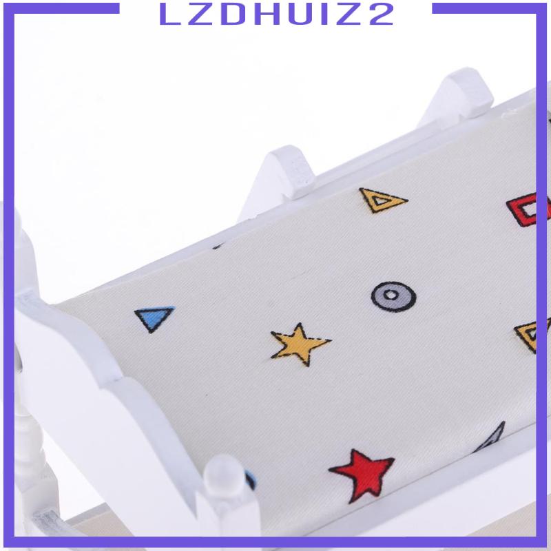 Giường Tầng Hoạ Tiết Hình Học Tỉ Lệ 1: 12 Dùng Để Trang Trí Nhà Búp Bê