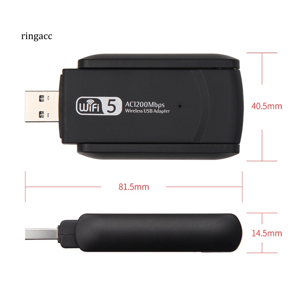 Ăng Ten Nhận Tín Hiệu WiFi Băng Tần Kép 1200Mbps 2.4 / 5G USB 3.0