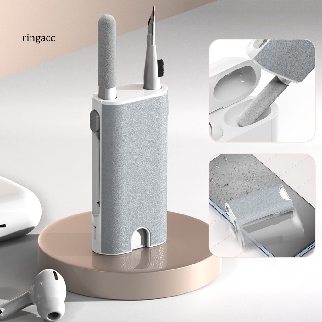 Bàn Chải Hai Đầu 5 Trong 1 Vệ Sinh Tai Nghe / Bàn Phím Máy Tính Đa Năng Tiện Dụng