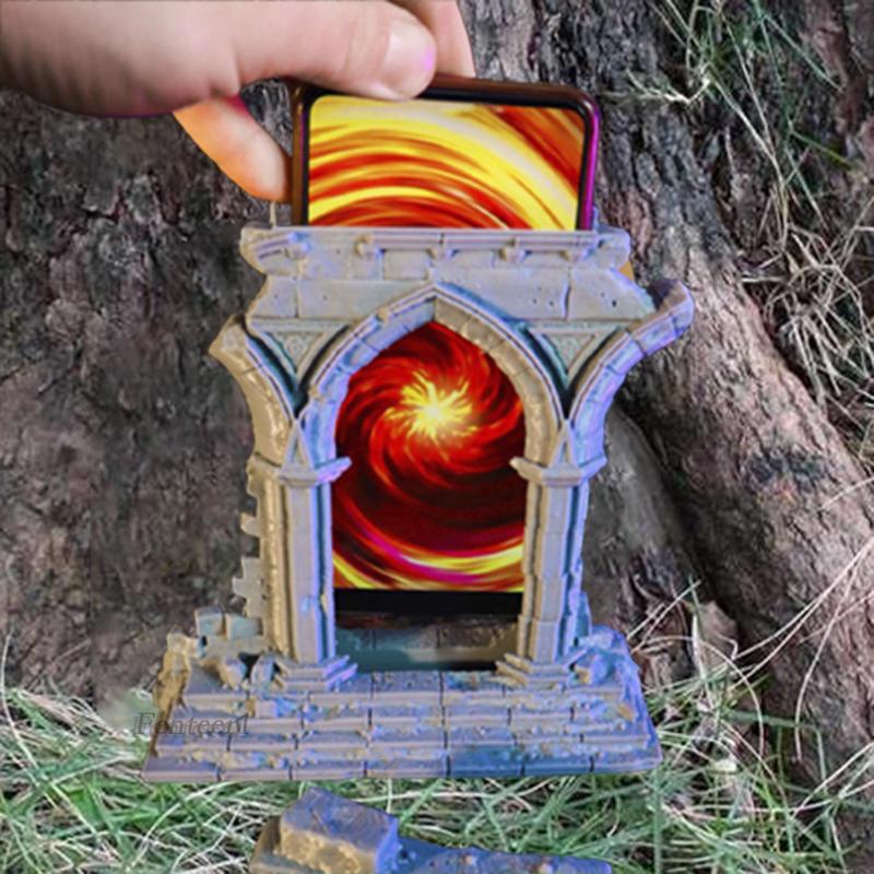 [Fenteer1] Giá Đỡ Điện Thoại Di Động Ruined Archway Trang Trí Nhà Cửa Sân Vườn Phòng Ngủ