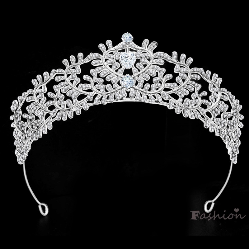 Cài Tóc Hình Vương Miện Đính Đá Sang Trọng Cho Cô Dâu