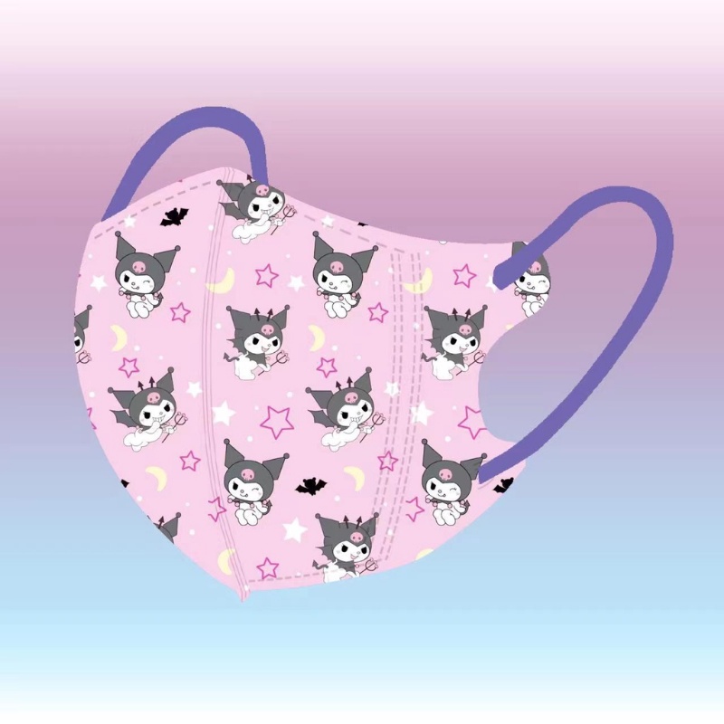 Khẩu Trang 3d Hoạt Hình Ba Lớp Thoáng Khí Bảo Vệ Mùa Hè Dành Cho Trẻ Em