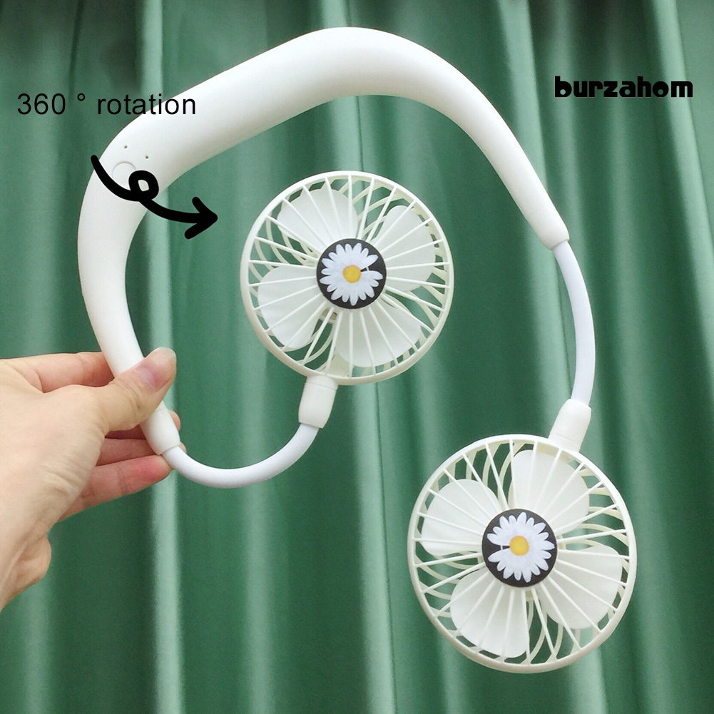 Quạt Làm Mát Đeo Cổ / Cầm Tay Mini Sạc Cổng USB