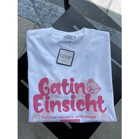 Áo Thun Gatin Cloudy Unisex phù hợp nam nữ 40-80kg Cotton 100%