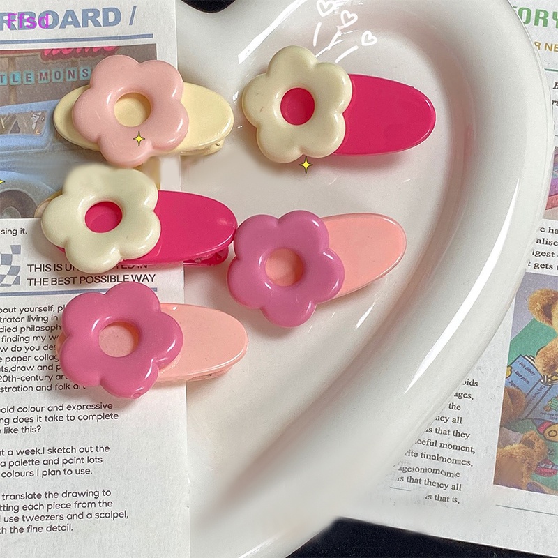 Kẹp Tóc Mái Bên Hông Hình Hoa Hồng Dễ Thương Phong Cách Ins Ngọt Ngào Cho Bé Gái * Bán Chạy