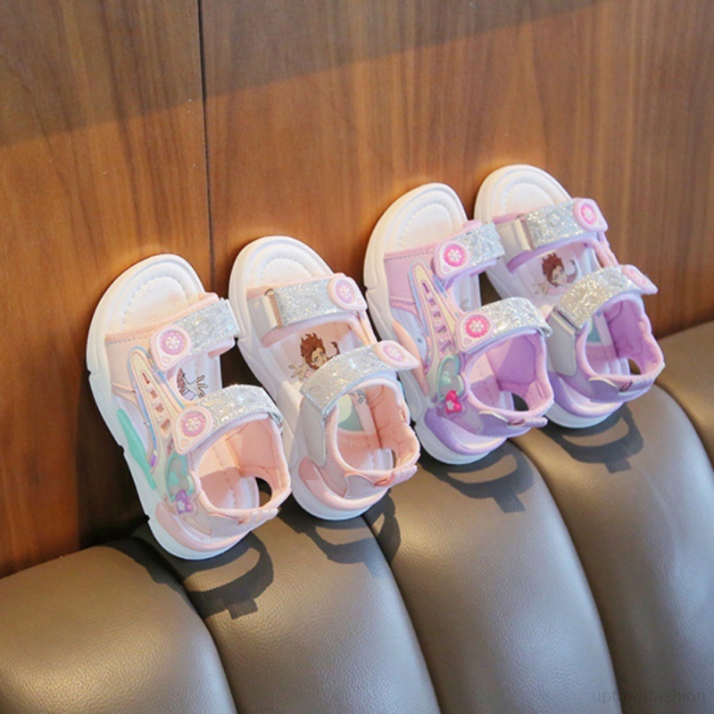Xăng đan Công Chúa Đế Mềm Thời Trang Đi Biển Mùa Hè Cho Bé Gái