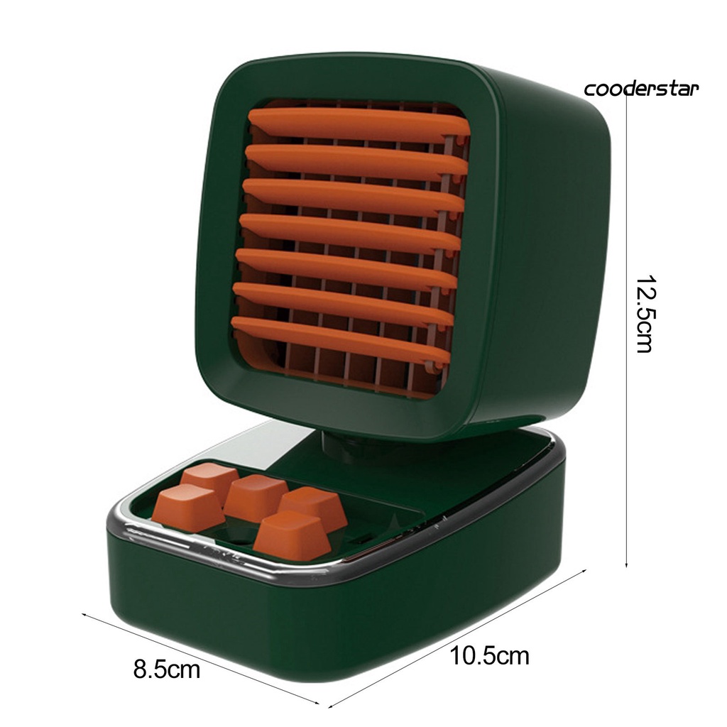 Quạt Điều Hòa Không Khí Mini 3 Tốc Độ Yên Tĩnh Kèm Sạc USB Tiện Dụng Cho Gia Đình