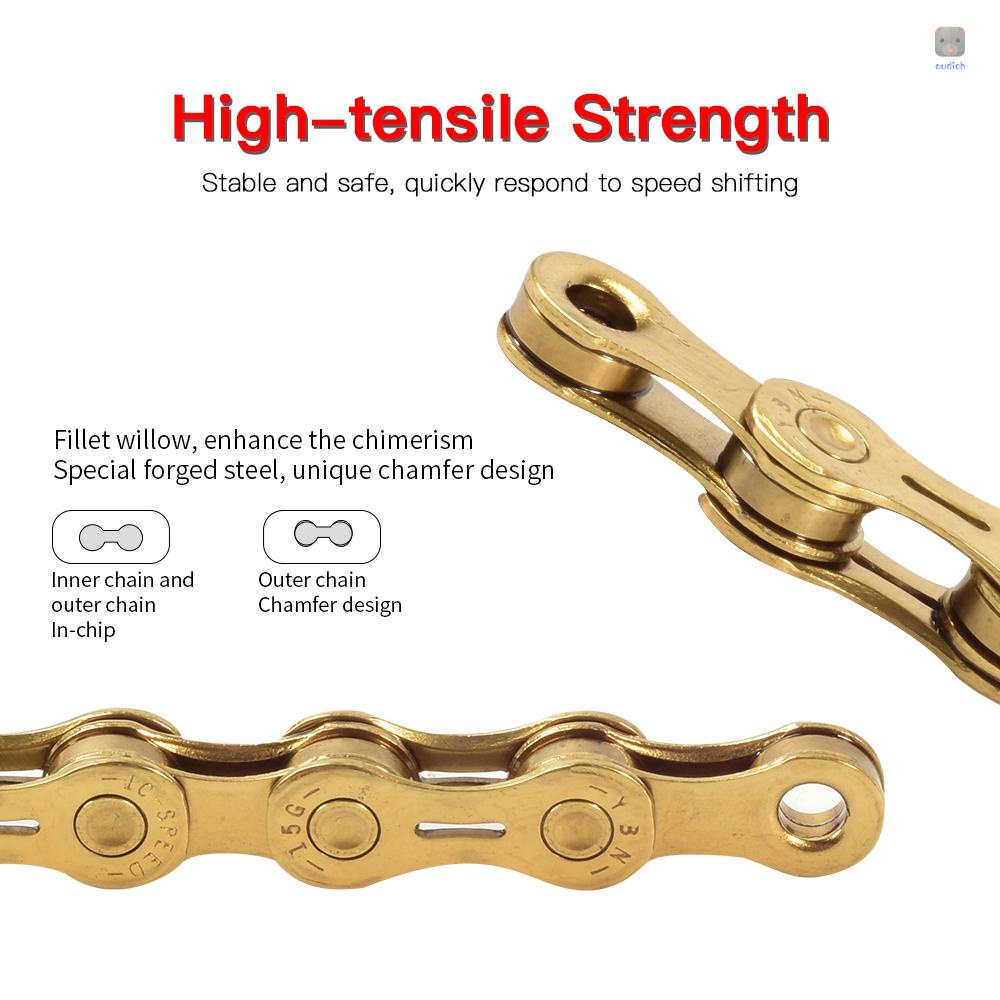 Dây Xích Xe Đạp Leo Núi Tốc Độ 10 / 11 116 Mắt Xích