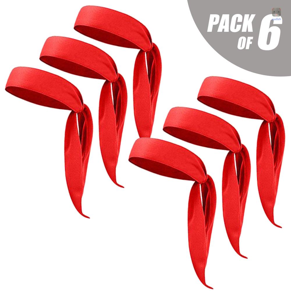 Set 6 Băng Đô Thể Thao Chống Trượt Thấm Hút Mồ Hôi Cho Nam Và Nữ