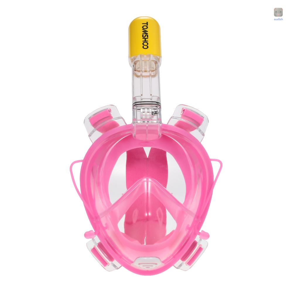 Ống Thở Lặn Biển TOMSHOO 180 Độ Cho Người Lớn° Thiết Kế Toàn Mặt Toàn Diện Với Thiết Kế Gắn Máy Ảnh Hành Động Cho Panoramic
