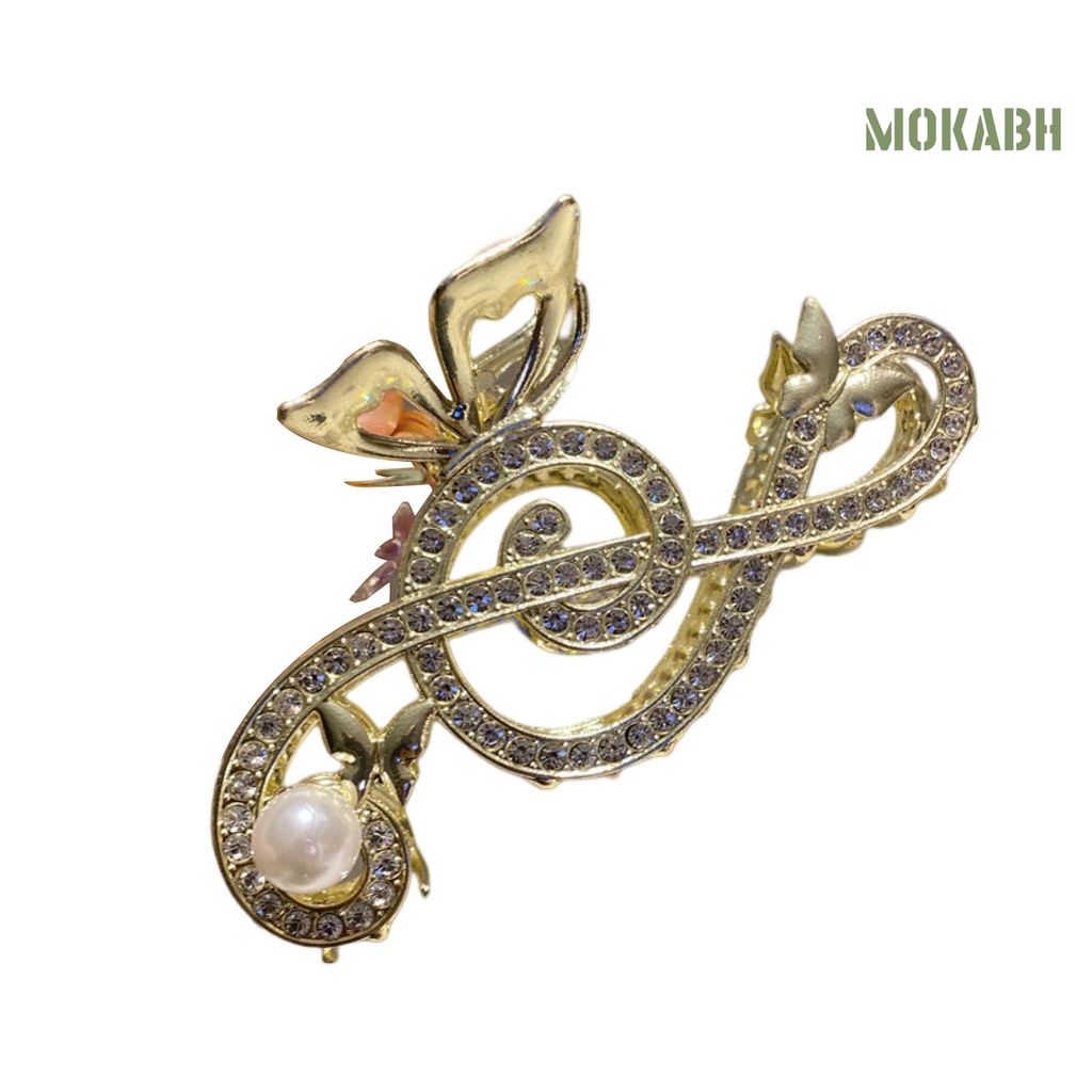 Kẹp Tóc Hình Vảy Cá / Bướm Đính Đá / Ngọc Trai Giả Chống Trượt Tiện Dụng