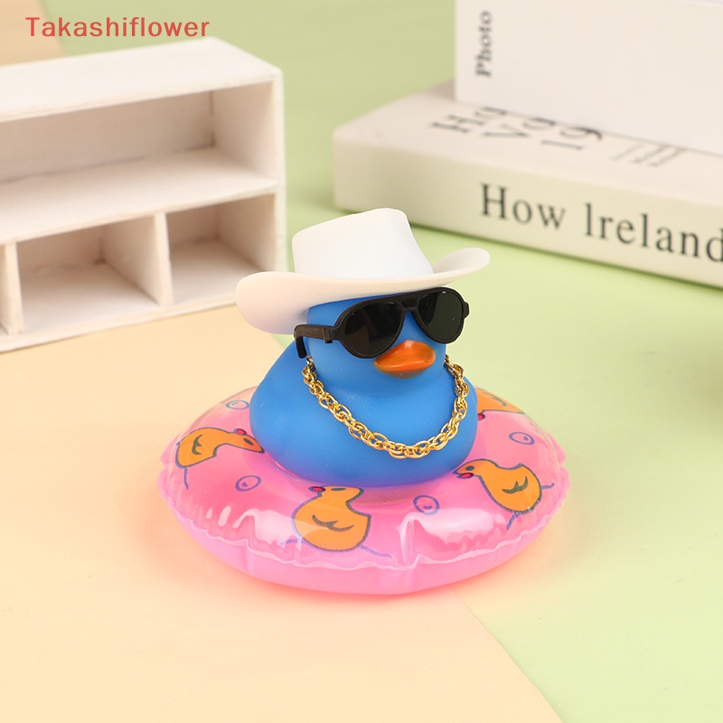 Vịt Cao Su Màu Vàng Dễ Thương Dùng Trang Trí Bảng Điều Khiển Xe Hơi