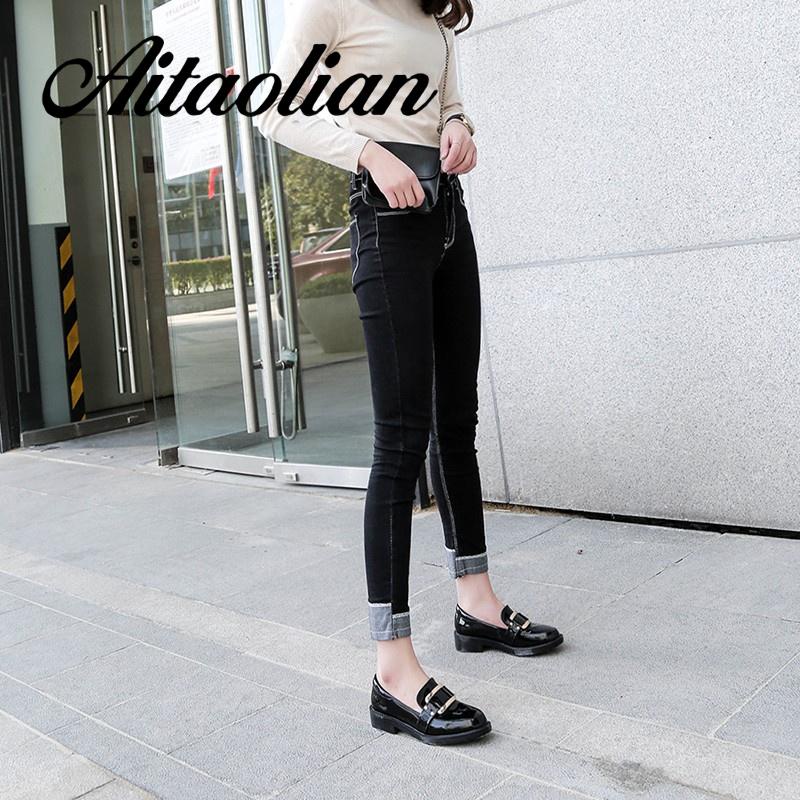 Giày Da Đế Cao Thời Trang Dành Cho Nữ