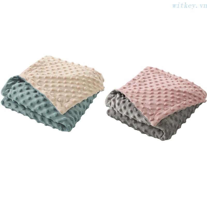 Chăn Quấn Hai Lớp Bằng Lông Chồn Mềm Mại Cho Bé Sơ Sinh