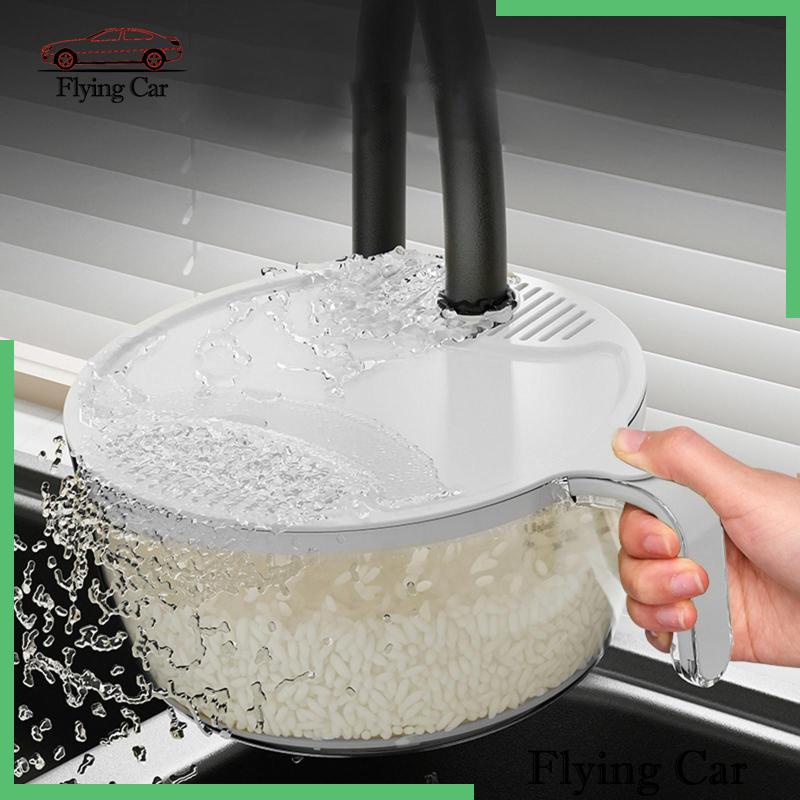 Set 2 Rổ Lọc Dùng Để Vo Gạo / Khoai Tây Chiên