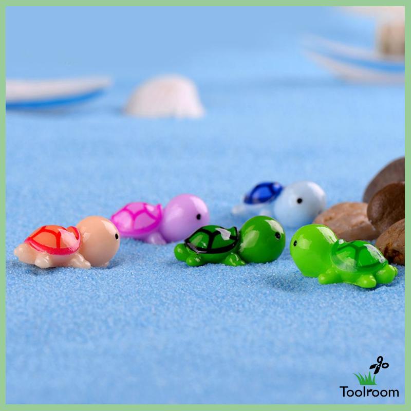 Set 5 Mô Hình Rùa Mini Trang Trí Tiểu Cảnh Sân Vườn
