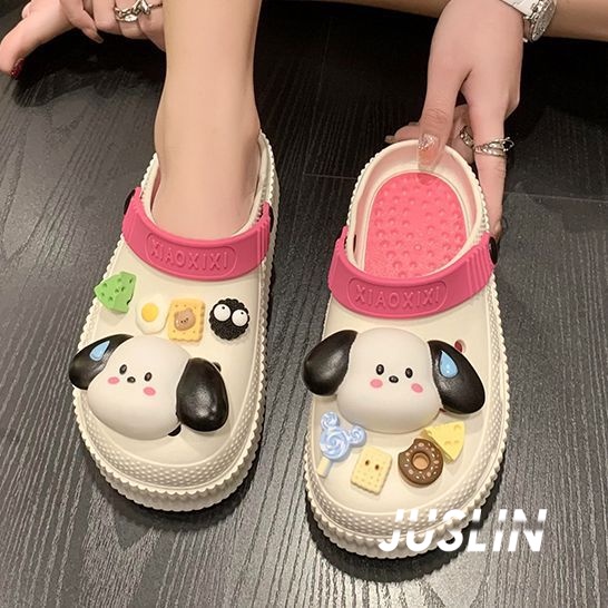 JUSLIN dép dép nữ dép bánh mì nữ dép bánh mì nữ 2023 NEW 051805