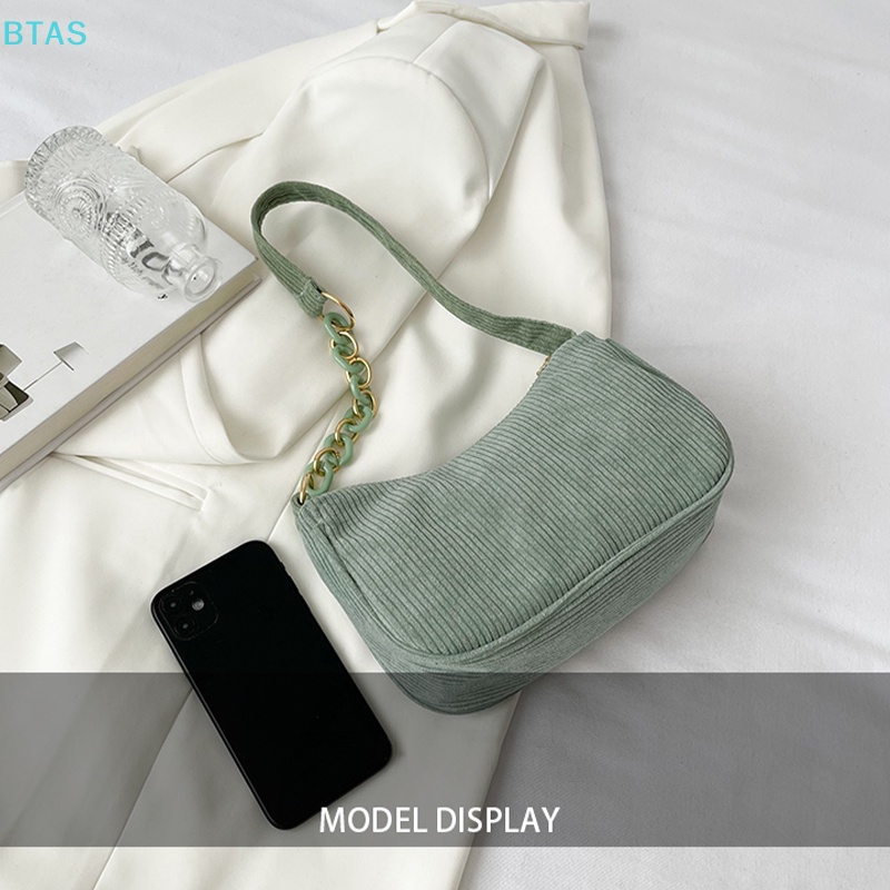 Túi Xách Nữ Đeo Vai Có Khóa Kéo Màu Trơn Thời Trang