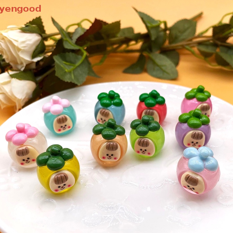 Bộ 2 Đồ trang trí Trái Xoài Hoạt Hình Mini Phát Sáng Dùng Trang Trí Tiểu Cảnh