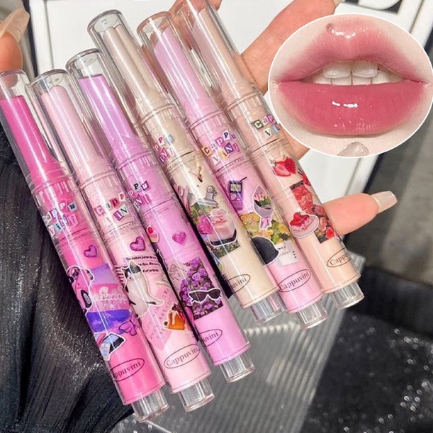 Son Bóng Dạng Thạch CAPPUVINI Chống Thấm Nước Lâu Trôi Dưỡng Ẩm Chăm Sóc Môi Cho Nữ