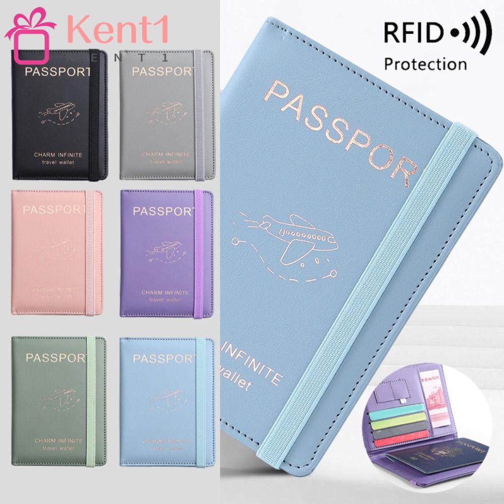 Vỏ Bọc Hộ Chiếu Chất Liệu Da PU Siêu Mỏng Đa Năng KENT1 RFID Dành Cho Nam Và Nữ Giá Đ