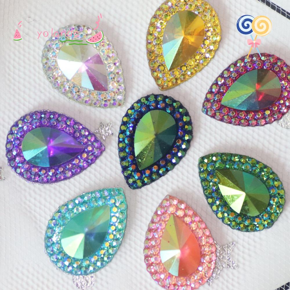 Bộ 50 Vỏ Bọc Hộp Sạc Tai Nghe Airpods Hình Giọt Nước Lấp Lánh 13 * 18|Phụ Kiện Làm Trang Sức Thủ Công DIY Xinh Xắn