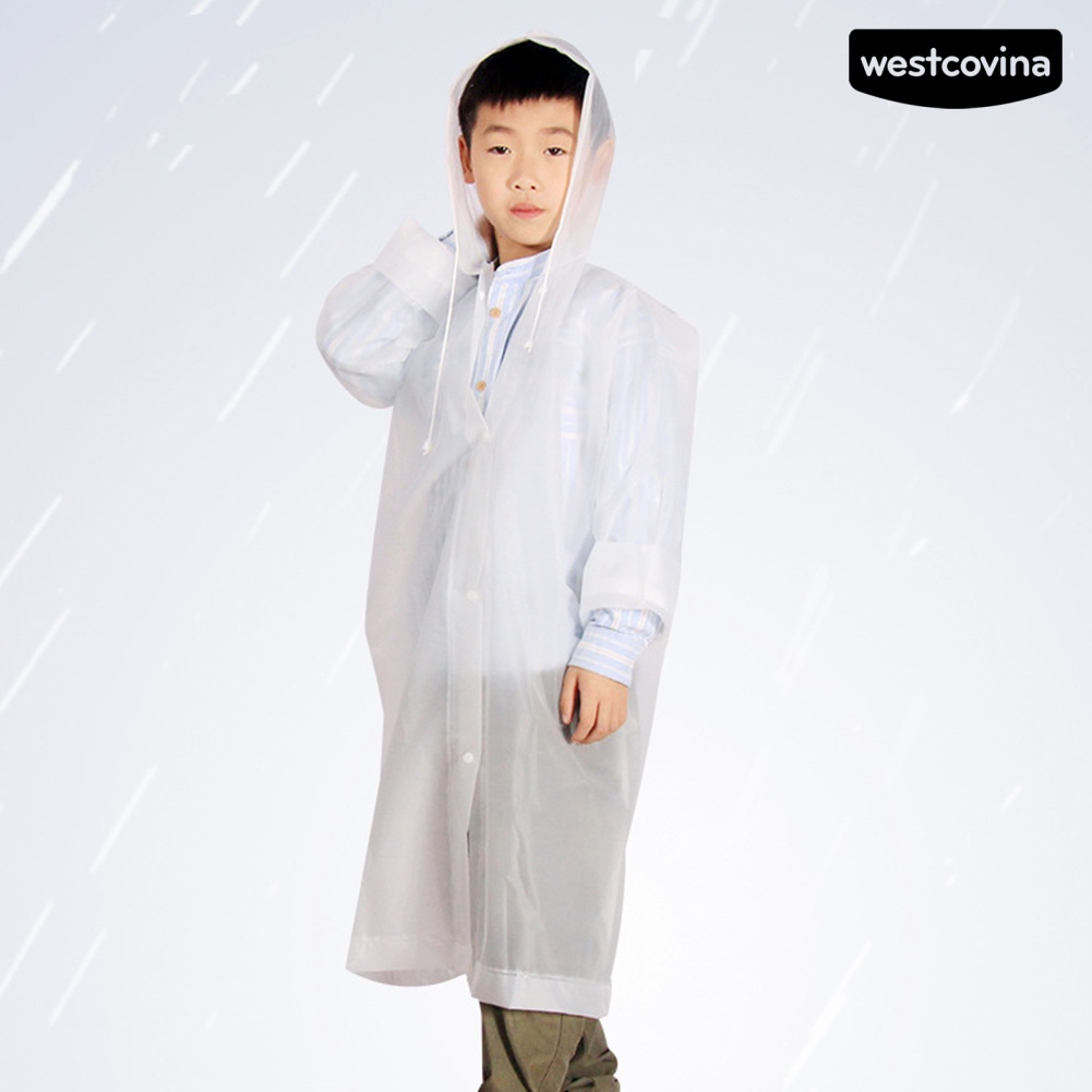 [COD]☁Áo Mưa Dây Rút Chống Nước Có Mũ Trùm Dùng Một Lần Tiện Dụng