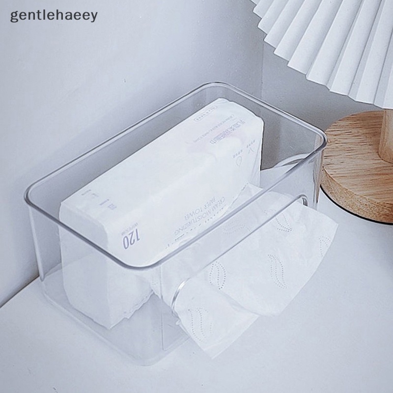Hộp Đựng Khăn Giấy Gắn Tường Trong Suốt Sức Chứa Lớn Không Cần Khoan Lỗ Dùng Một Lần Đa Ứng Dụng