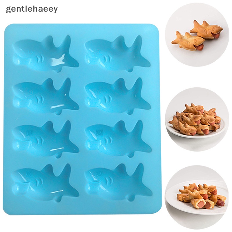 Khuôn Silicone Tạo Hình Cá Mập 3D Trang Trí Bánh DIY