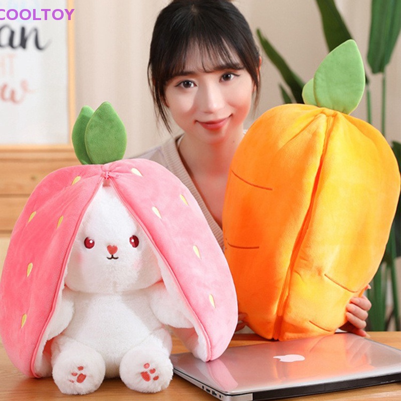 Thú Nhồi Bông Hình Thỏ Tai Dài Mềm Mại Đáng Yêu