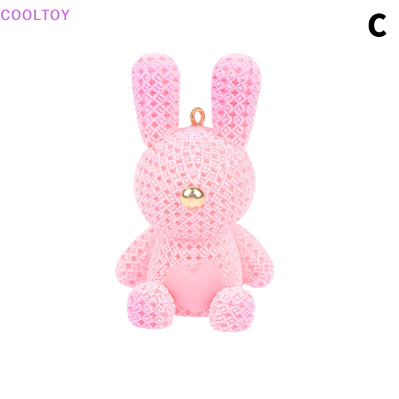 1 Móc Khóa Hình Thỏ Bông Đáng Yêu DIY